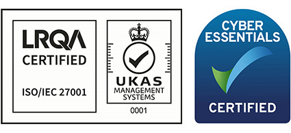 LRQA/UKAS ISO/IEC 27001 & Cyber Essentials Certified