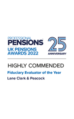 UKPA Fiduciary Evaluator of the Year 2022 highly commended